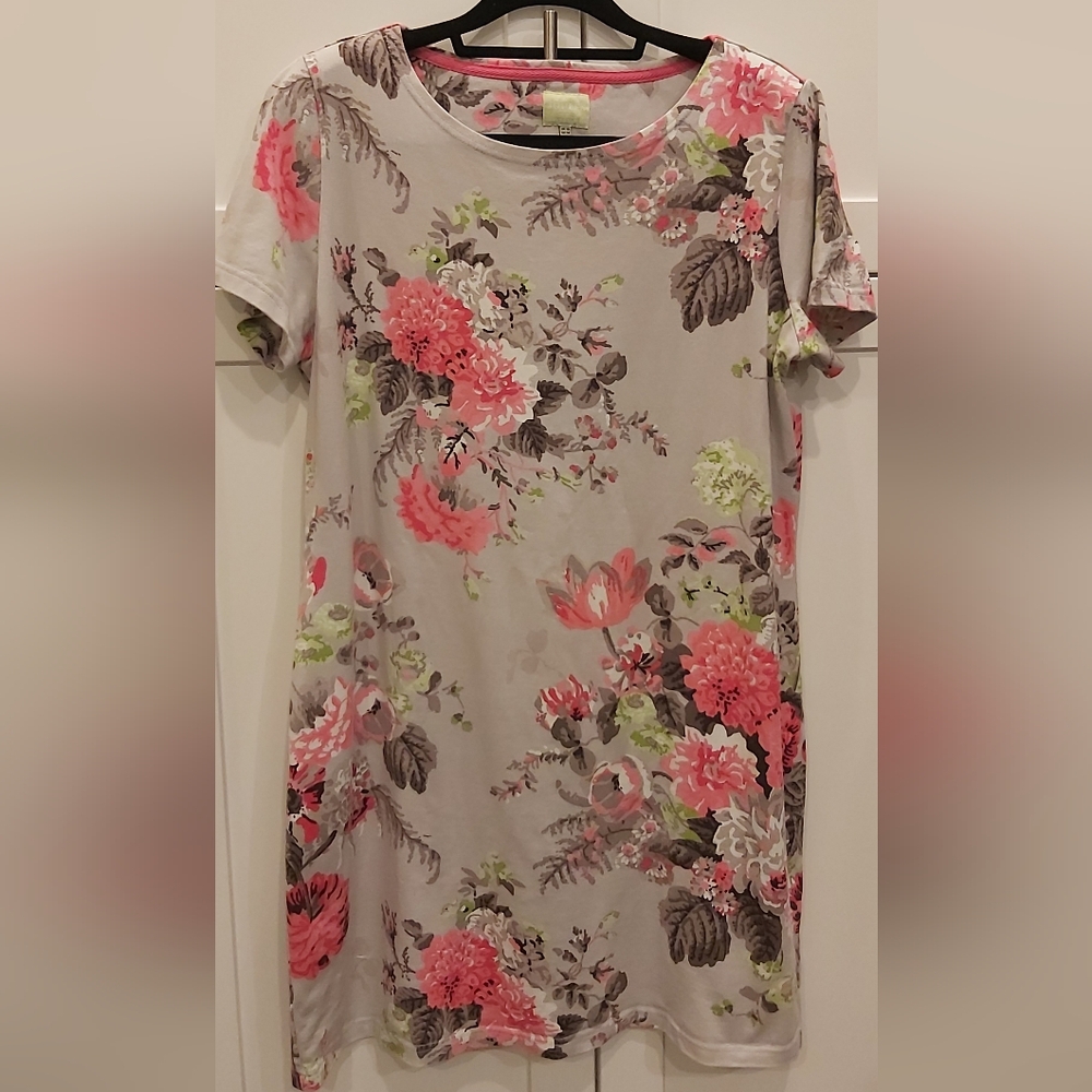 Joules Riviera Grey Floral Dress